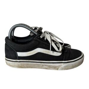 Vans Unisex Men's Size 5.5 Women's 7.5 Skate Old Skool Black White Low Top Shoes